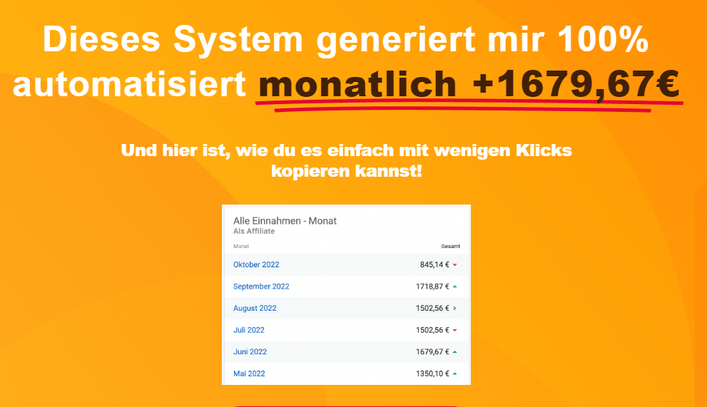 Umsatzübersicht, Geld